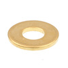 Prime-Line Flat Washer, For Screw Size #8 , Brass Brass Finish, 100 PK 9079628